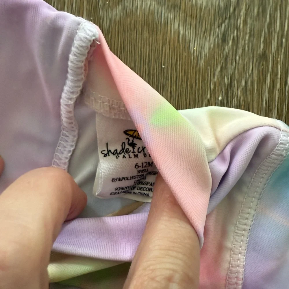Shade‎ Critter 12 mos pastel Tie-Dye rash guard swim wear